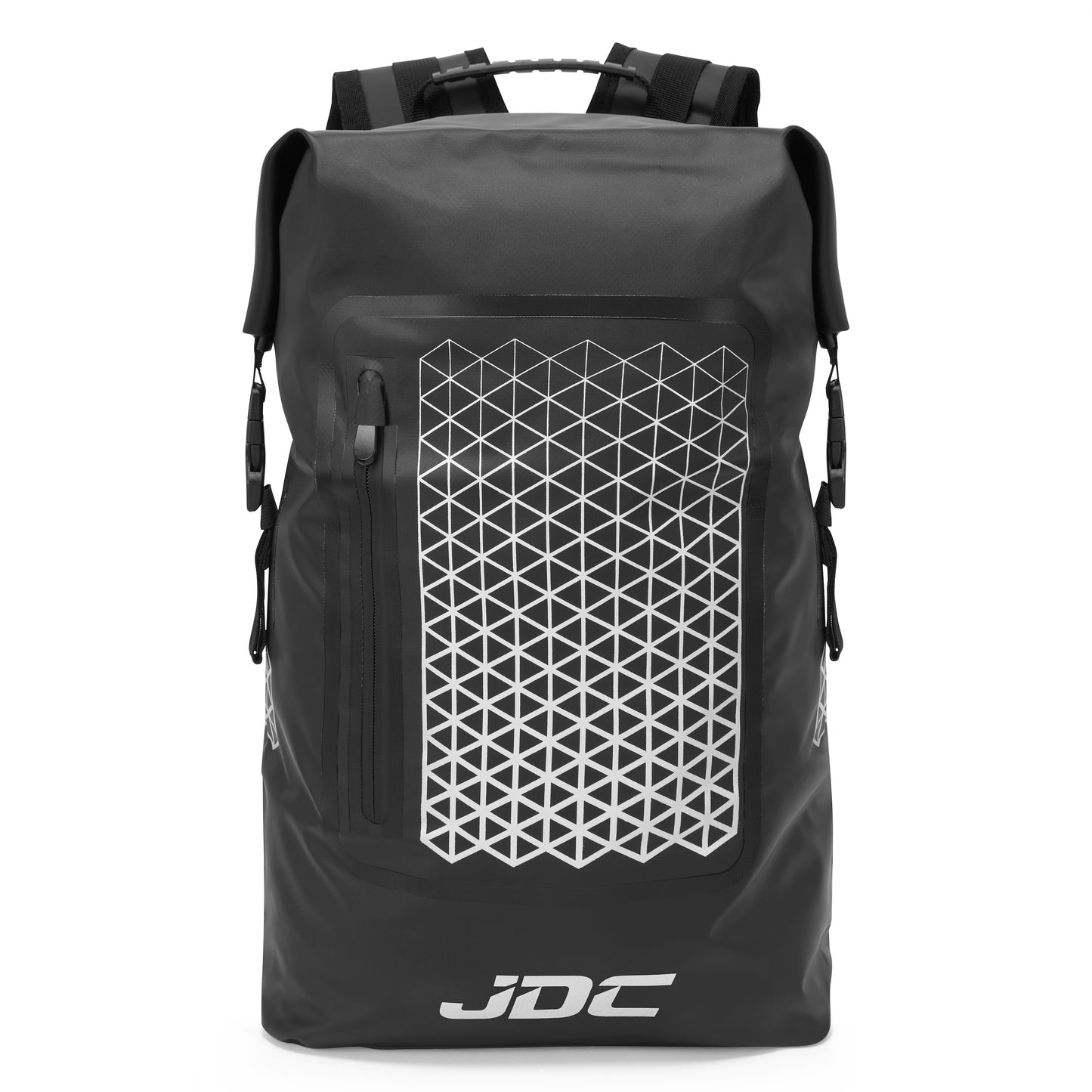 JDC Delta Motorcycle Rucksack 100% Waterproof Dry Bag Roll Top - Black